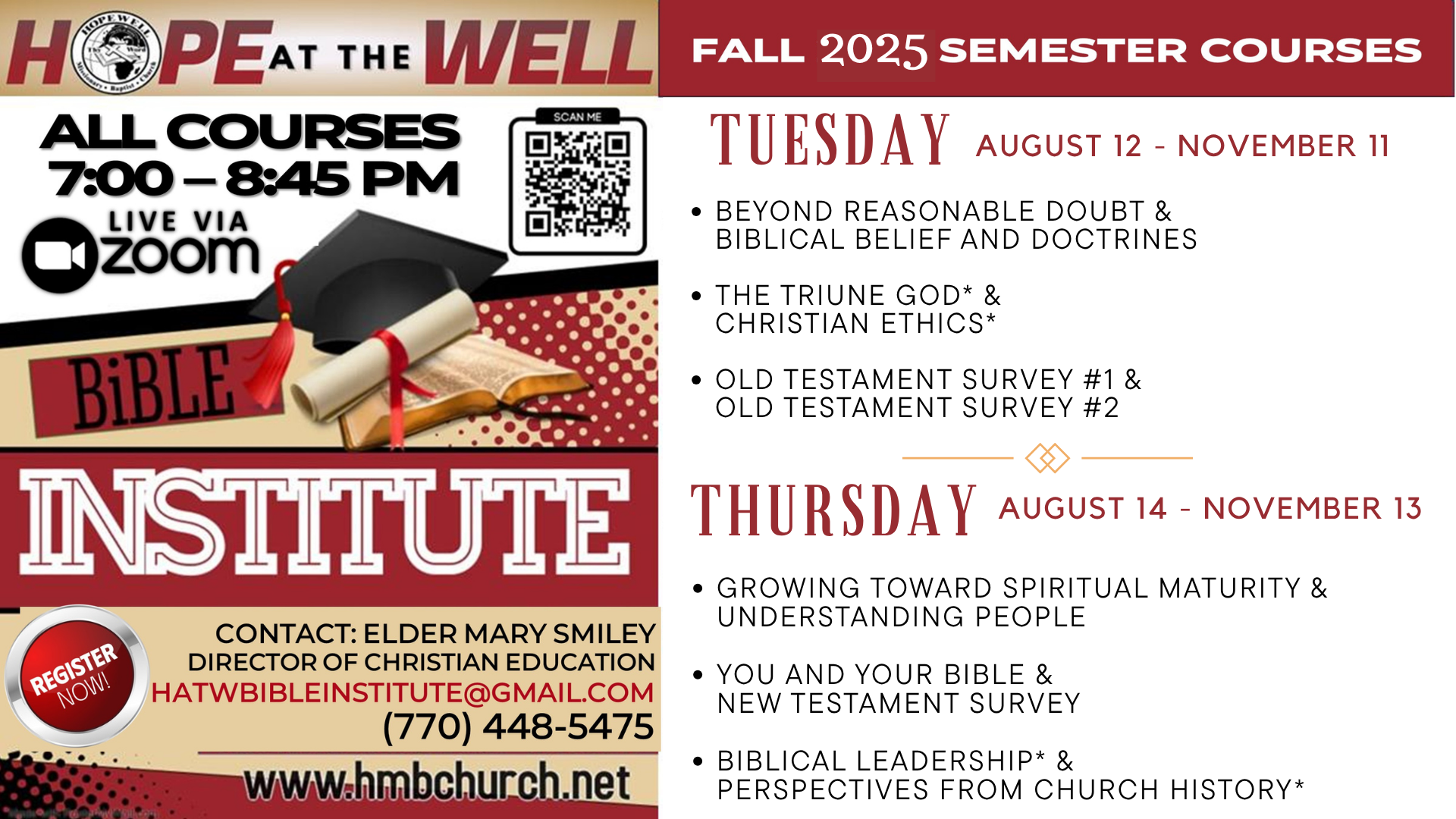 HATW Fall 2025 Flyer